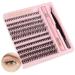 Poiuyoiu 30D & 40D Lash Extension Set - Mixed 8-16mm Cluster Lashes with Bond & Seal Glue | High-Quality 0.07 D Curl Fake Eyelashes - Buy Online on GoSupps.com
