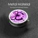 Purple Butterfly Round Pill Box - 3 Compartment Organizer | Portable Travel Pill Case for Easy Medication Management - Buy Online on GoSupps.com