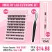 DIY Eyelash Extensions Kit | 108Pcs Lash Clusters with Strong Hold Glue & Applicator | D Curl Individual Lashes | Home Lash Extensions by JIMIRE - Buy Online on GoSupps.com