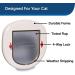 PetSafe Big Cat 4-Way Locking Interior/Exterior Cat Door - Tinted Flap for Large Cats - Weatherproof & Durable - Easy DIY Install - Buy Online on GoSupps.com