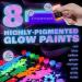neon nights Glow-in-The-Dark Paint - Multi-Surface Acrylic for Indoor & Outdoor Use - Phosphorescent, Ideal Gifts for Artists - Stocking Stuffers for Boys and Girls - Buy Online on GoSupps.com