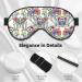 Shop Wildflower & Leaf Print Eye Mask | Soft Comfortable Light-Blocking Unisex Sleep Mask - International Shipping - Buy Online on GoSupps.com