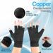 Hotcakes Copper-Infused Arthritis Support Gloves for Men and Women - Fingerless Compression Gloves for Carpal Tunnel Relief - Ergonomic Copper Fingerless Gloves M - Buy Online on GoSupps.com