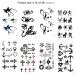 Konsait Temporary Tattoos (30 Sheets) - Waterproof Fake Black Tiny Tattoos for Adults and Kids - Buy Online on GoSupps.com