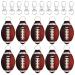 allydrew Chapstick Keychain with 10 Pieces Metal Clasps 10 Pack with 10 Pieces Metal Clasps Football
