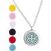 Wild Essentials Essential Oil Diffuser Necklace - Stainless Steel Locket with Tree of Life & Flower of Life Design | 24" Chain & 36 Refill Pads | International Shipping - Buy Online on GoSupps.com