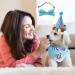 Dog Birthday Bandana Dog Birthday Party Supplies Dog Birthday Bandana Set with Cute Doggie Birthday Party Hat And Bow Tie for Small Medium Large Dogs Pets (Light Blue) - Buy Online on GoSupps.com