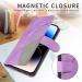 Haygdz Leather Cover for LG K40S - Premium PU Wallet Case with Card Compartment Magnetic Stand & Protective Design - Purple - Buy Online on GoSupps.com