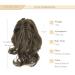 30cm Ashblond Ponytail Hair Extensions - Curly Claw Clip-In Wavy Synthetic Braids for Women - Buy Online on GoSupps.com