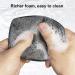 Silicone Body Scrubber - Exfoliating Shower Scrubbers with Storage Hooks - Reusable & Easy to Clean - Shower Cleaning Brush for Body (Black) - Buy Online on GoSupps.com