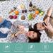 Willow Weave Washable Picnic Blanket | Waterproof Beach Mat | Camping & Emergency Blanket | Sand Free | Shoulder Strap & Waterproof Backing | Leaf Design - Buy Online on GoSupps.com