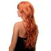 WIG ME UP Orange-Red Long Curly Wig with Bangs - 70cm | Stylish Wavy Hair for International Shipping - Buy Online on GoSupps.com