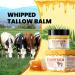 Whipped Beef Tallow and Honey Balm - All-Natural Moisturizer for Face & Body | 2 OZ Grass-Fed Tallow & Raw Honey Blend for Skin Hydration - Buy Online on GoSupps.com