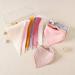 AUPOWER Baby Triangle Bibs - 8 Pink Pieces | Soft & Stylish for Your Little One | International Shipping - Buy Online on GoSupps.com