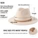 Lisianthus Women's Classic Cream Felt Fedora Hat with Wide Brim and Belt Buckle - Buy Online on GoSupps.com