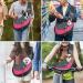 Cuby Pet Sling Carrier for Dogs - Breathable Hands-Free Mesh Bag with Adjustable Strap - Ideal for Travel & Outdoor - Pink Medium - Buy Online on GoSupps.com