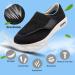 Youyun Diabetic Shoes for Men X-Wide Width | Adjustable Velcro Closure | Lightweight & Non-Slip Walking Shoes | Edema & Swollen Feet Relief | 10.5 Wide Black - Buy Online on GoSupps.com