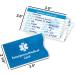 Medical Alert Wallet Cards with Tyvek Sleeves - Emergency Medical Card 4-Pack or 6-Pack with Bonus Adhesive Holder for Smartphones - Buy Online on GoSupps.com