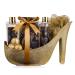 Accentra Luxury Swimming Set Gift Bundle | Golden Glitter Pumps & Velvet Bathing Set - Elegant Ceramic Pump Black-Red - Buy Online on GoSupps.com