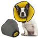 Bonthe Halskrause dog breathable pet Elisabethan soft protective collar dog after op adjustable dog collar leak protection dog dog collar prevents licking from wounds L yellow