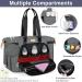7-Piece Large Diaper Bag for Babies | Portable Diaper Pad Pacifier Pocket & Organizer | Multifunctional Hospital & Travel Bag - A2 Dark Gray - Buy Online on GoSupps.com