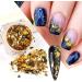 Shop Flofia 8 Boxes 3D Holographic Glitter Nail Decoration - Gold & Silver Rhinestone Art for Stunning Manicures - Buy Online on GoSupps.com