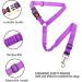 Adjustable Safety Harness Dog - Heavy Duty Elastic Buffer & 360 Rotary Carabiner - Purple Headrest Type - Nylon Pet Seating Straps for International Shipping - Buy Online on GoSupps.com