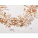 SWEETV Handmade Wedding Headpiece - Flower-Leaf Bridal Headband in Rose Gold | Bride Hair Accessories - Buy Online on GoSupps.com