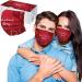 ZQP 50PCS Valentine's Day Love Heart Printed Face_Mask Fashion Disposable_Protection Three Layer Breathable Face_Mask for Adult Couple Style Comfortable for Outdoor Indoor - Buy Online on GoSupps.com