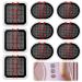 ACBOOR 9 pieces replacement gel pads Slendertone gel pads with two styles abdominal muscle trainer gel pads ABS trainer replacement gel pads for EMS trainer belly trainer electrical muscle stimulation