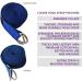 Clever Yoga Strap for Stretching - 96 Durable Cotton Strap with Adjustable D-Ring - Standard or Extra Long Length - 1.5 Wide - Black - Buy Online on GoSupps.com