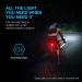 Vont Rechargeable Bike Light Set Easy Tool-Free Installation, 3 Modes, Waterproof Front and Back Illumination for All Bikes - Lightweight and Durable - Buy Online on GoSupps.com