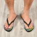 Shop Mnsruu Tropical Flower Flamingo Bird Flip Flops - Multicolor & Stylish Comfort for Summer | International Shipping - Buy Online on GoSupps.com