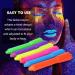GLEEMEN Neon Face Body Paint Stick 6 Colors UV Blacklight Fluorescent Paint Kit for Adults & Kids - Non Toxic Face Painting Makeup Art Set for Halloween Party & Carnival - Buy Online on GoSupps.com