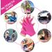Sibba UV Gloves for Nails Art - Fingerless Gel Polish Manicure Care Hand Protector (Rose Red) - Buy Online on GoSupps.com