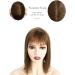 Yamel Light Brown Hair Topper for Women with Thinning Hair - 10 Inch Wiglet Hairpiece with Bangs - Buy Online on GoSupps.com