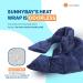 SunnyBay Microwavable Heating Pad for Neck and Shoulder Pain Relief - Blue - Buy Online on GoSupps.com