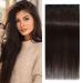 Benehair Clip in Human Hair Extensions Natural Real Hair Clip in 12Inches 40g Hair Extensions Clip In One Piece 5 Clips Human Hair Extension with Clip for Women Dark Brown #2 12Inches Dark Brown #2
