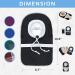 GBmates Water-Resistant Ostomy Bag Cover with Belt Hoop - Black Colostomy Bag Cover - Washable and Durable Ostomy Supplies - Buy Online on GoSupps.com