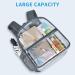Paxiland Clear Stadium Approved Backpack with Wide Shoulder Straps - Grey - Buy Online on GoSupps.com