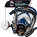 Organic Vapor Chemical & Particulate Respirator with Reusable Clear Eye Protection Mask - 1 Year Warranty - Buy Online on GoSupps.com