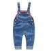 KIDSCOOL SPACE Baby & Little Boys/girls Water Washed Ripped Soft Denim Overalls 12-18 Months Light Blue-1992