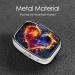 Colorful Heart Printed Square Pill Box - Portable Medicine Organizer for Travel - Buy Online on GoSupps.com
