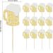 Gyufise 24Pcs Cheers Beer Mug Cupcake Toppers Gold Glitter Beers Cake Topper Decorations Cheers Beer Festival Celebrating Birthday Party Supplies B 24pcs - Buy Online on GoSupps.com
