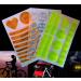 Reflective Helmet Stickers for Bikes, Motorcycles, Strollers - 47 pcs (3 Pack, 6.7 x 4.1 Inches) - Buy Online on GoSupps.com