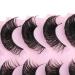 HeyAlice 18MM Mink Fluffy Dramatic Cat Eye Hybrid Lashes - 10 Pairs Pack for Russian Strip Look Extension Effect - Natural False Eyelashes - Buy Online on GoSupps.com