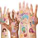 Mermaid Temporary Tattoos (200PCS+)  Konsait Under the Sea Party Mermaid Tattoos Body Stickers for Girls Birthday Party Favor Supplies Goodie Bag Filler Great Kids Party Accessories Gift