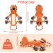 IOKHEIRA Large Breed Dog Plush Toy for Teeth Cleaning & Tug of War - Beige&Brown - Buy Online on GoSupps.com