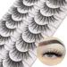 SEMATA Mink Lashes Fluffy False Eyelashes | Natural Wispy Cat Eye 3D Fake Eyelashes | Korean Makeup Manga Lashes Extension - Buy Online on GoSupps.com