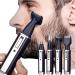 Retoo nose hair trimmer Nose hair cutter ear hair trimmer 4 in 1 for trimming noses ear hair and eyebrows precision trimmer for nasal hair nasal trimmer beard trimmer black